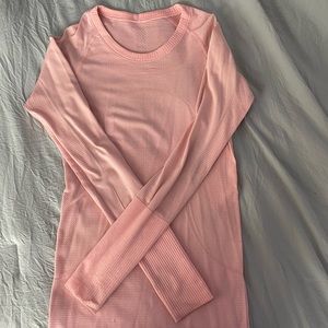 Pink lululemon long sleeve